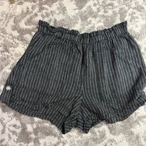 Time and Tru High Waist Black Pinstripe Shorts